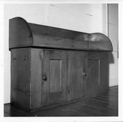 SA0594c - Photo of a dry sink or sideboard from the North Family at New Lebanon, NY. Identified on the back.